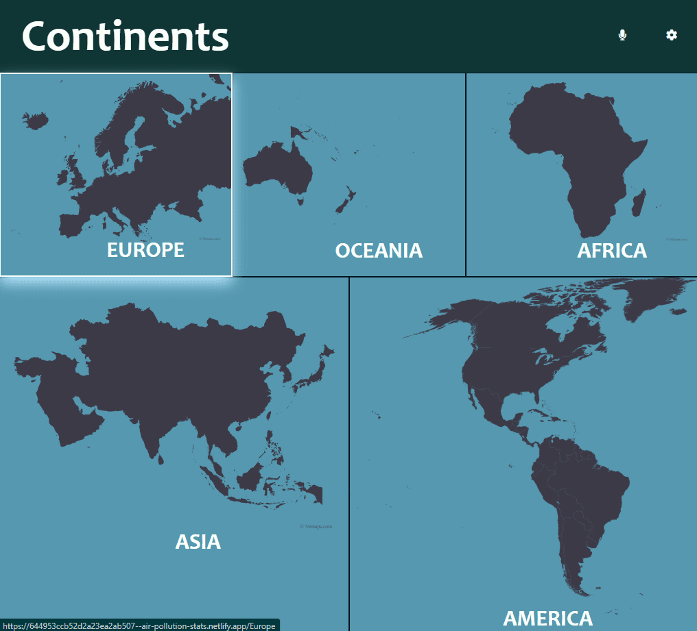 Air Pollution Data Web App